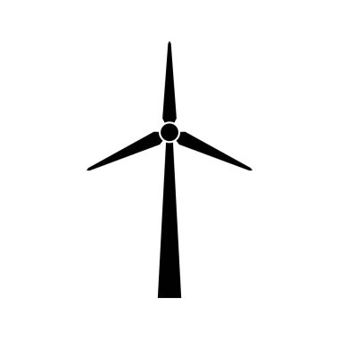 Yel değirmeni ikonu vektör şablonu illüstrasyon logo tasarımı