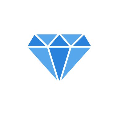 Elmas simgesi vektör şablonu illüstrasyon logo tasarımı