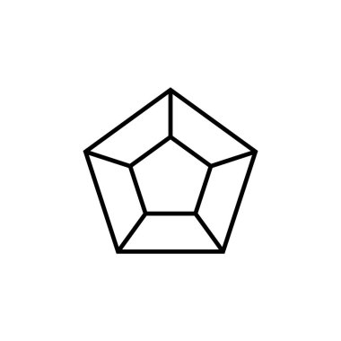 Elmas simgesi vektör şablonu illüstrasyon logo tasarımı