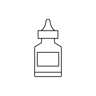 Göz damlası ikon vektör şablonu çizim logosu tasarımı