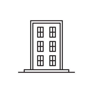 giriş kapısı ikon vektör şablonu çizim logosu tasarımı