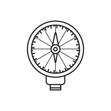 sıcaklık göstergesi simgesi vektör örnekleme logo tasarımı