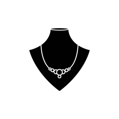 kolye simgesi vektör şablonu çizim logosu tasarımı