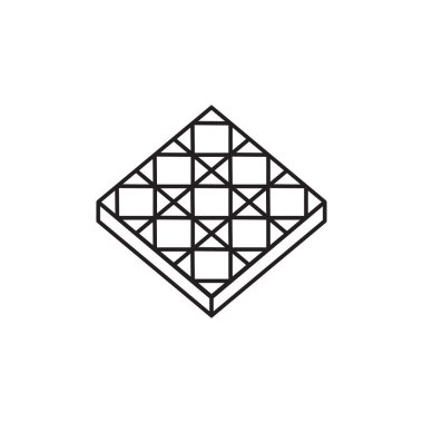 zemin seramik ikon vektör şablonu illüstrasyon logo tasarımı