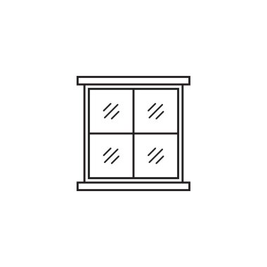 pencere simgesi vektör şablonu çizim logosu tasarımı