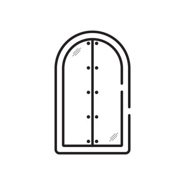 pencere simgesi vektör şablonu çizim logosu tasarımı