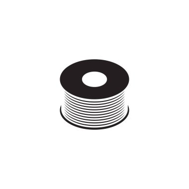 Kablo simgesi vektör şablonu çizim logosu deisgn