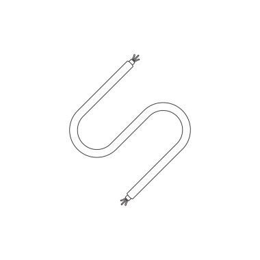 Kablo simgesi vektör şablonu çizim logosu deisgn