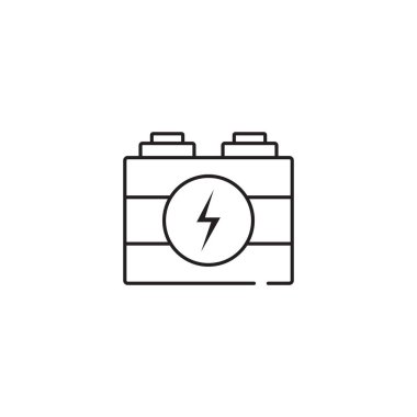 elektrik simgesi vektör şablonu illüstrasyon logo tasarımı