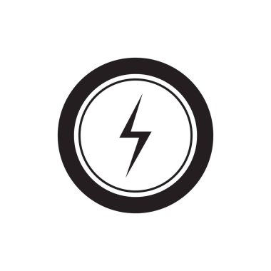 elektrik simgesi vektör şablonu illüstrasyon logo tasarımı