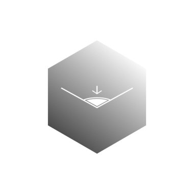 Köşe simgesi vektör şablonu illüstrasyon logo tasarımı