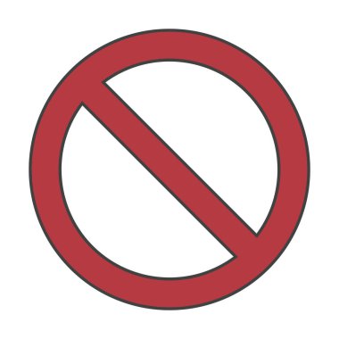 Büyük, cesur çizgi film stilinin izole bir örneği. Yaşlı değil, grunge, paslı, paslı, yıpranmış daire işareti. Bir şey yapmayın, durun ya da izole işaretleri yasaklamayın.