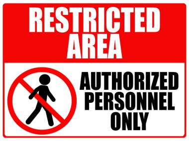 Yazdırılabilir işaret etiketi girilmiyor. İzinsiz giriş yasak. Sadece yetkili personel girebilir.