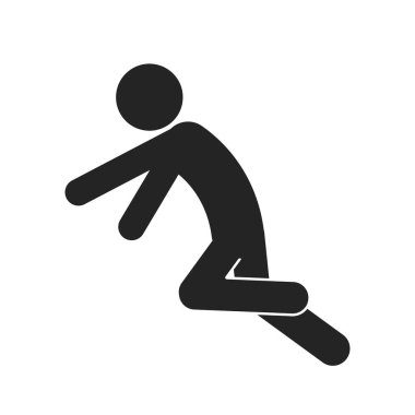 İzole edilmiş resim simgesi adımlarınıza dikkat edin, düz olmayan zemin yüzeyi, güvenlik işareti etiketi için