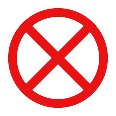 Kırmızı daire işaretini geçme, bir şey yapma, dur ya da izole işareti yapma.