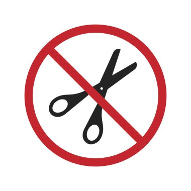 Güvenlik ve güvenlik etiketi işareti için makas kullanmayın ya da getirmeyin