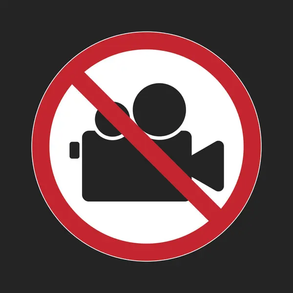 İzole edilmiş resim işareti yok, kamera yok, kayıt videosu yasak, fotoğraf çekilmesine izin yok