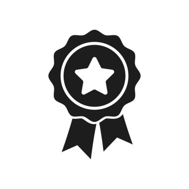 Seçilmiş siyah şampiyon kurdele rozeti, ödüllü yıldız, ödül ödülü