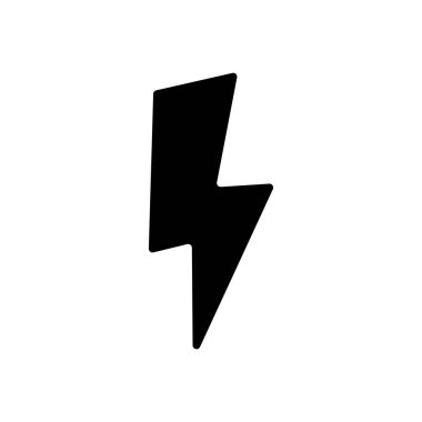 Yüksek voltajlı elektrik yıldırımı üçgen sarı güvenlik işareti, siyah sarı elektrik güç uyarısı, tehlike, tehlike etiketi 