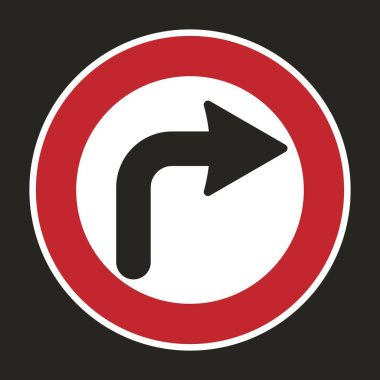 İzole edilmiş yazdırılabilir, kırmızı daire ve beyaz arka planda sola dönük yol işareti, bir kılavuz navigasyon etiketi