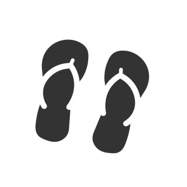 Terlik, terlik, sandalet, sandalet, kırmızı halkalı sıradan ayakkabılar giyemeyeceğinize dair izole bir illüstrasyon.