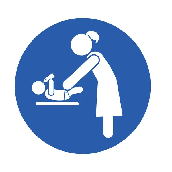 İzole edilmiş piktogram bebeği süt şişesi, simge ve bebeklerin sembolü olarak yatar ve içer. 