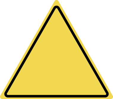 Çizgi film stili üçgen sarı üçgen sarı siyah ünlem işareti uyarı, uyarı, tehlike, dikkat lütfen hata, uyarı, tehlike işareti