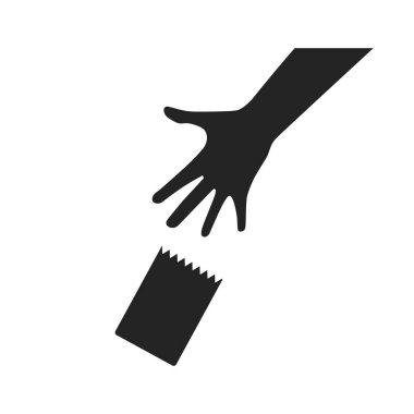 El yapımı plastik ambalajın izole edilmiş görüntüsü.