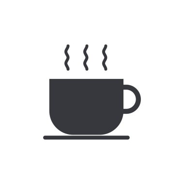 Yasaklama işareti: Sıcak kahve ikonu, sıcak içecek içecek etiketi