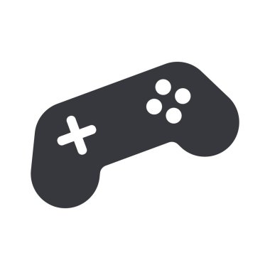 Yönlendirme tuşları ve dört eylem düğmesi, gampad sembolü ile izole edilmiş video oyunu denetleyici