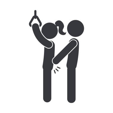 Toplum içinde izole edilmiş resim sapkınlığı, kız vücuduna dokunmak, sosyal ve eğitim ortamlarında tacizi önlemenin önemi.