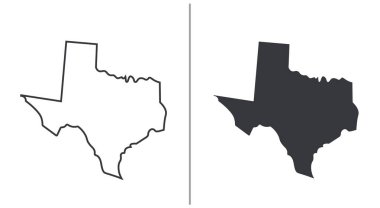 ABD 'nin Teksas eyaleti, ABD şehir haritasının paket simgesi