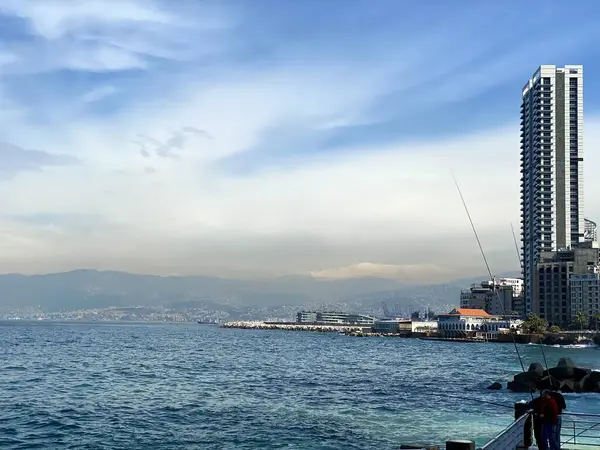 Beyrut şehrinin manzarası