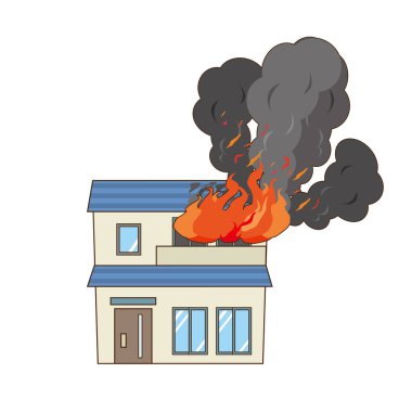 Yangının ikinci kattan çıktığı müstakil ev