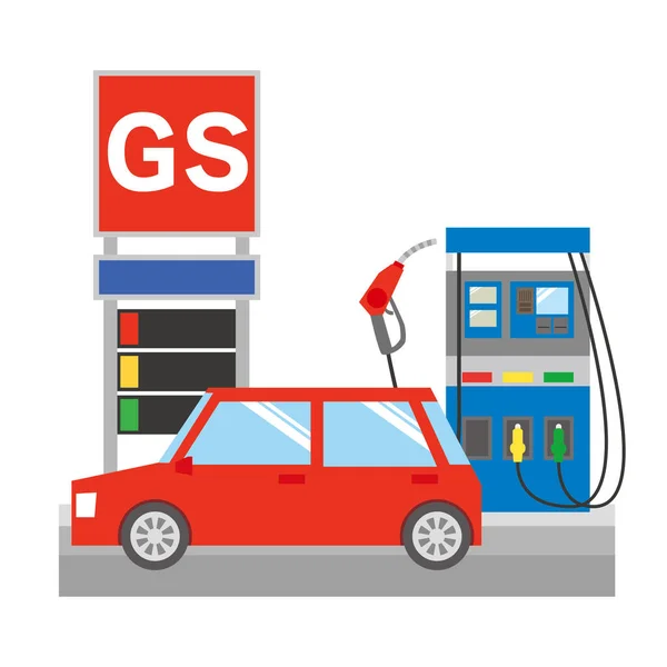 Artan Benzin Fiyatlarının Resmi — Stok Vektör