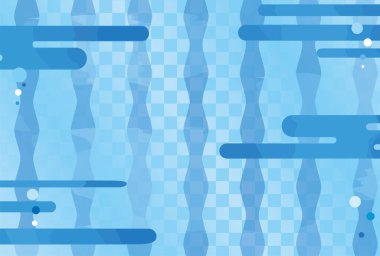 Su yüzeyinin parıldayan deseninin açık mavi arkaplan çizimi