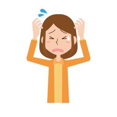 genç kadın Trouble