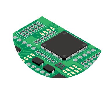 Yarı iletken elektronik devre resim çizimi