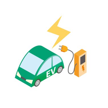 Elektrikli araç ve şarj istasyonu