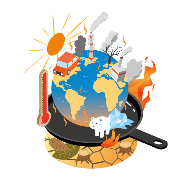 Иллюстрация глобального потепления