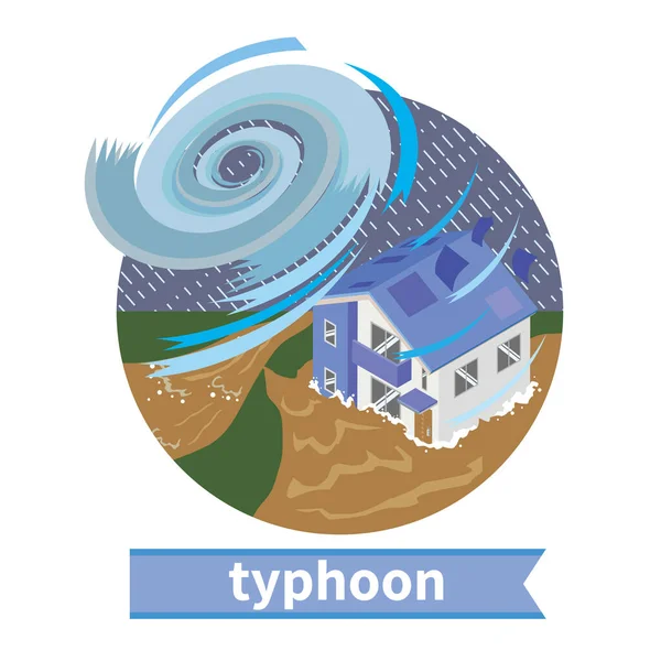 Tayfundan dolayı evi su bastı
