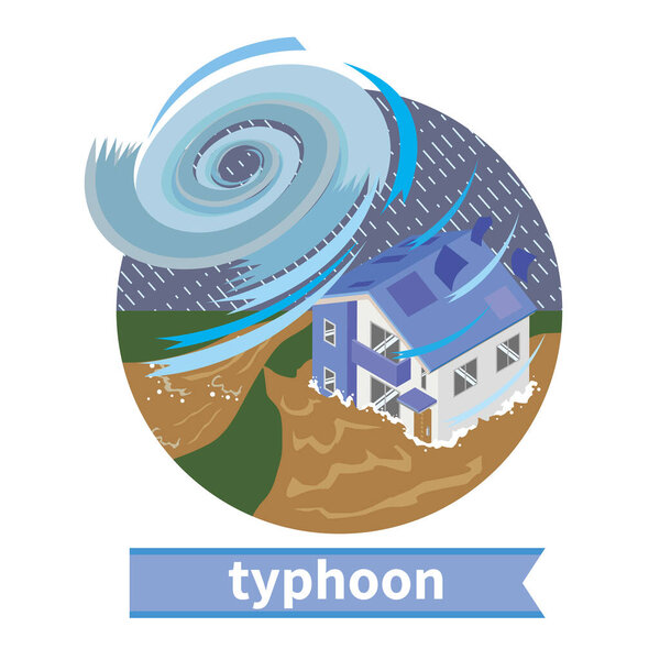 House flooded due to typhoon