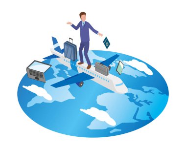 Ofis çalışanları dünyayı geziyor.