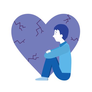 Kalbi kırık bir adam.