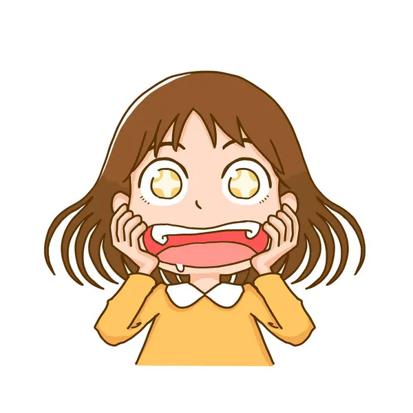 Parlak gözlü bir kızın tasviri