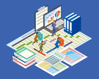 Ofis çalışanı çalışma saatleriyle uğraşıyor.