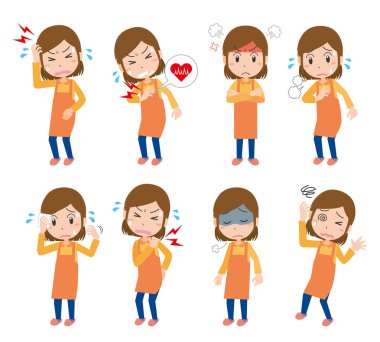 Menopozlu bir kadının resmi