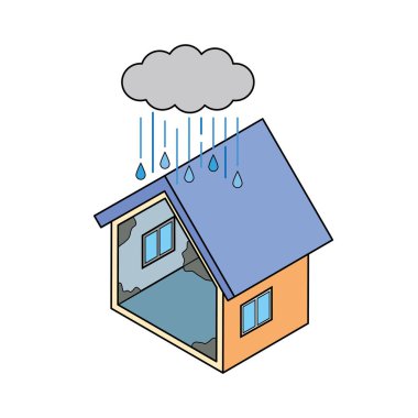 Evin içinde küf büyümüş.