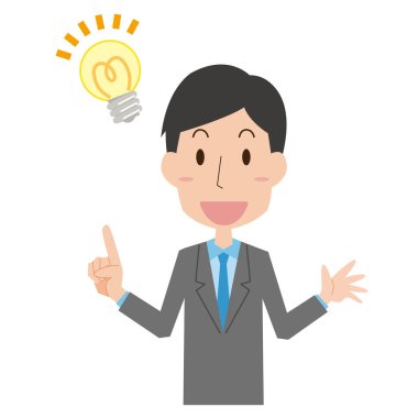 İlham verici bir erkek ofis çalışanı.