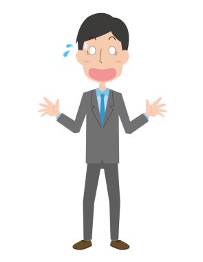 sürpriz erkek ofis çalışanı